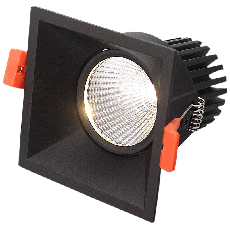 Puluoti мини квадратный гостиная антибликовый Встраиваемый светодиодный