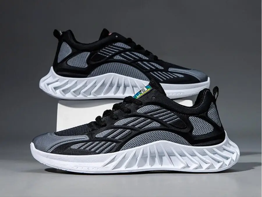

2021 Hot new style men's Sneakers fashion ultralight mesh breathable casual shoes men's outdoor exercise running shoes net shoes