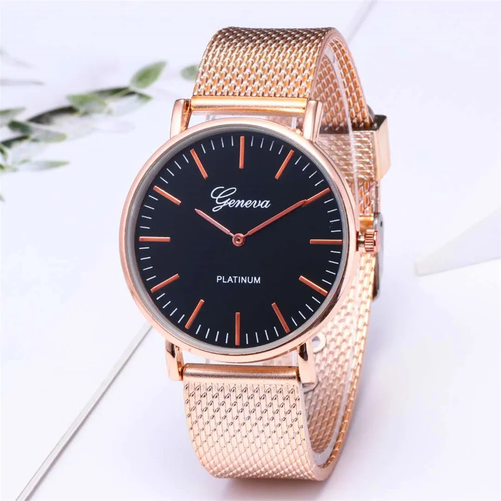 hot sale gold sliver mesh stainless steel watches women top brand luxury casual clock ladies wrist watch relogio feminino gift free global shipping