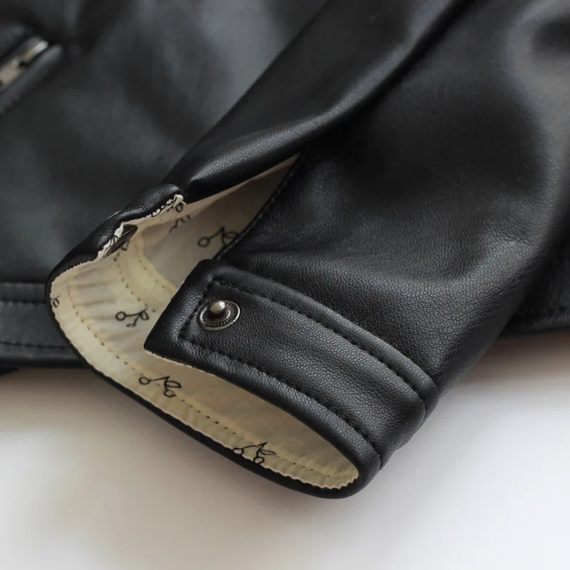 Детская куртка из искусственной кожи на молнии возраст 8 14 лет|Куртки и пальто| |