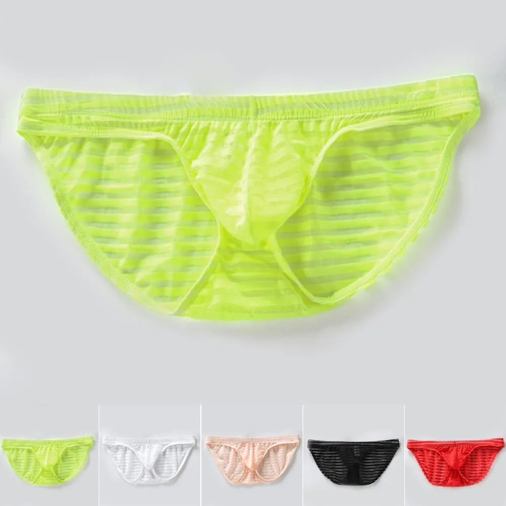 

Mens Sexy See-Through Briefs Perspective Male Bikini Underwear Exotic Panties G-String Underpant Thong Lingerie Trunks Male Pant