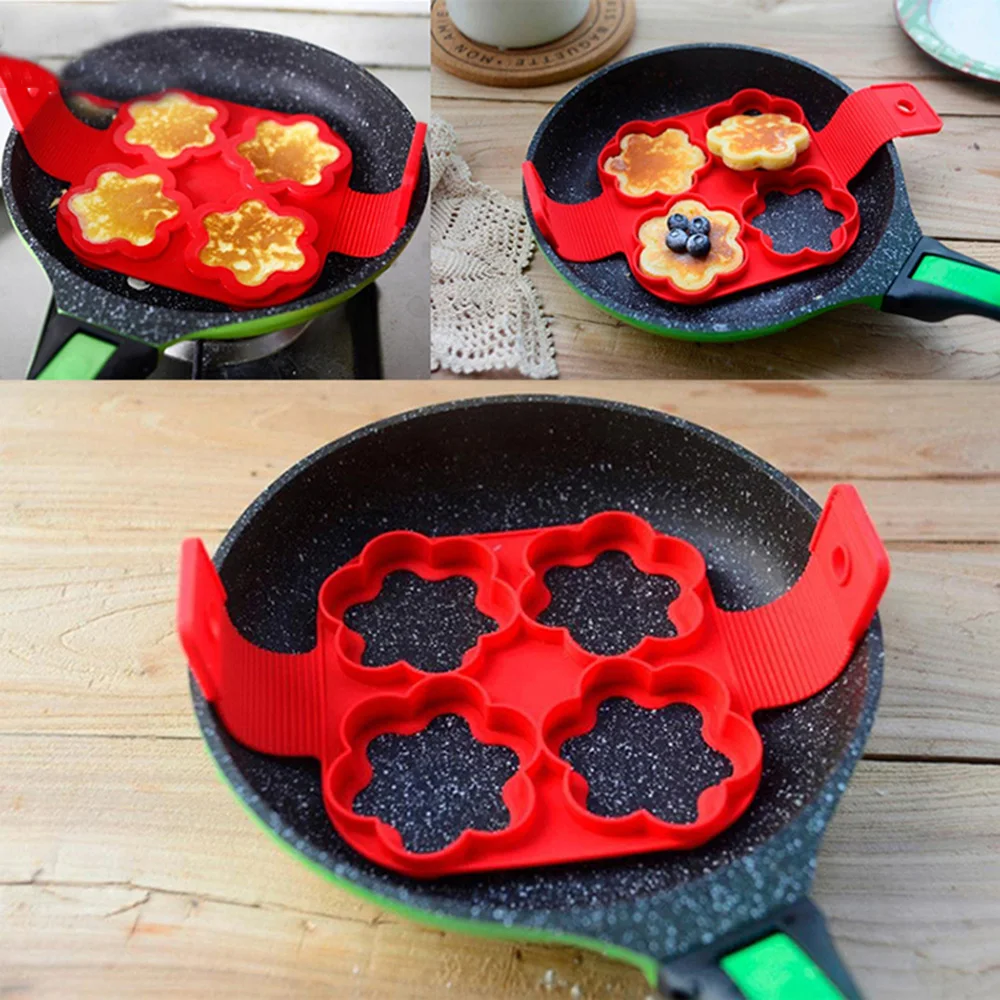 Perfect Silicone Pancake Maker Egg Ring Nonstick Cheese Cooker Pan Flip Eggs Mold Kitchen Baking Dropship | Дом и сад