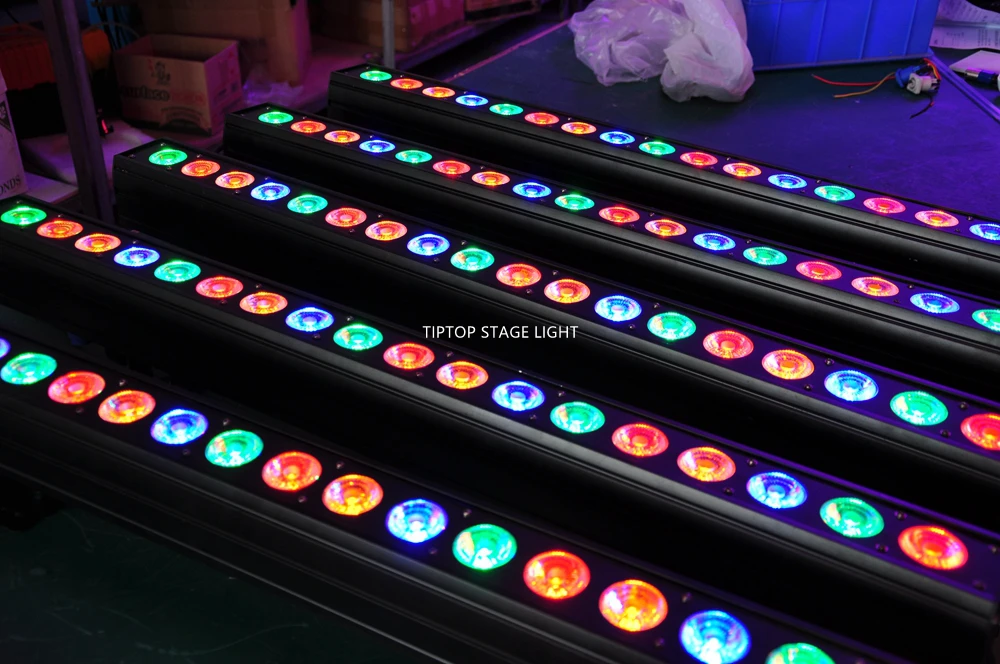 TIPTOP Stage Light 18x12W RGBW RGBA Led Wall Washer NO Waterproof Indoor Using Amber Gold Color Daisy Chain Connect | Освещение