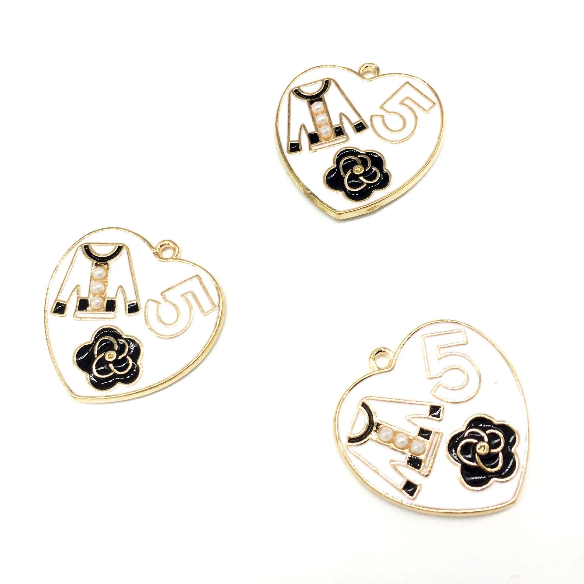 200 шт. 24 мм одежда &quotлюбовь&quot спринтом Цифры 5 ювелирное изделие из жемчуга