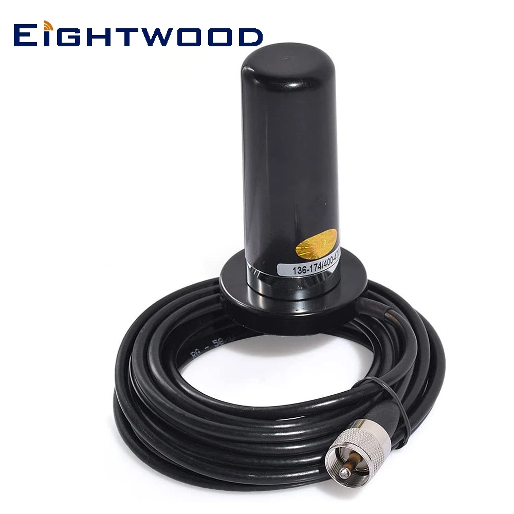 Eightwood двухдиапазонный VHF UHF Ham Мобильная радио антенна PL259 магнитное основание 5 м
