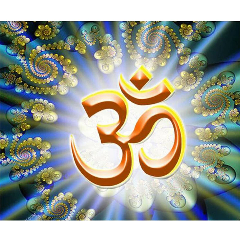 Полный квадратный 5D алмазная живопись религия мусульманский значок Мандала