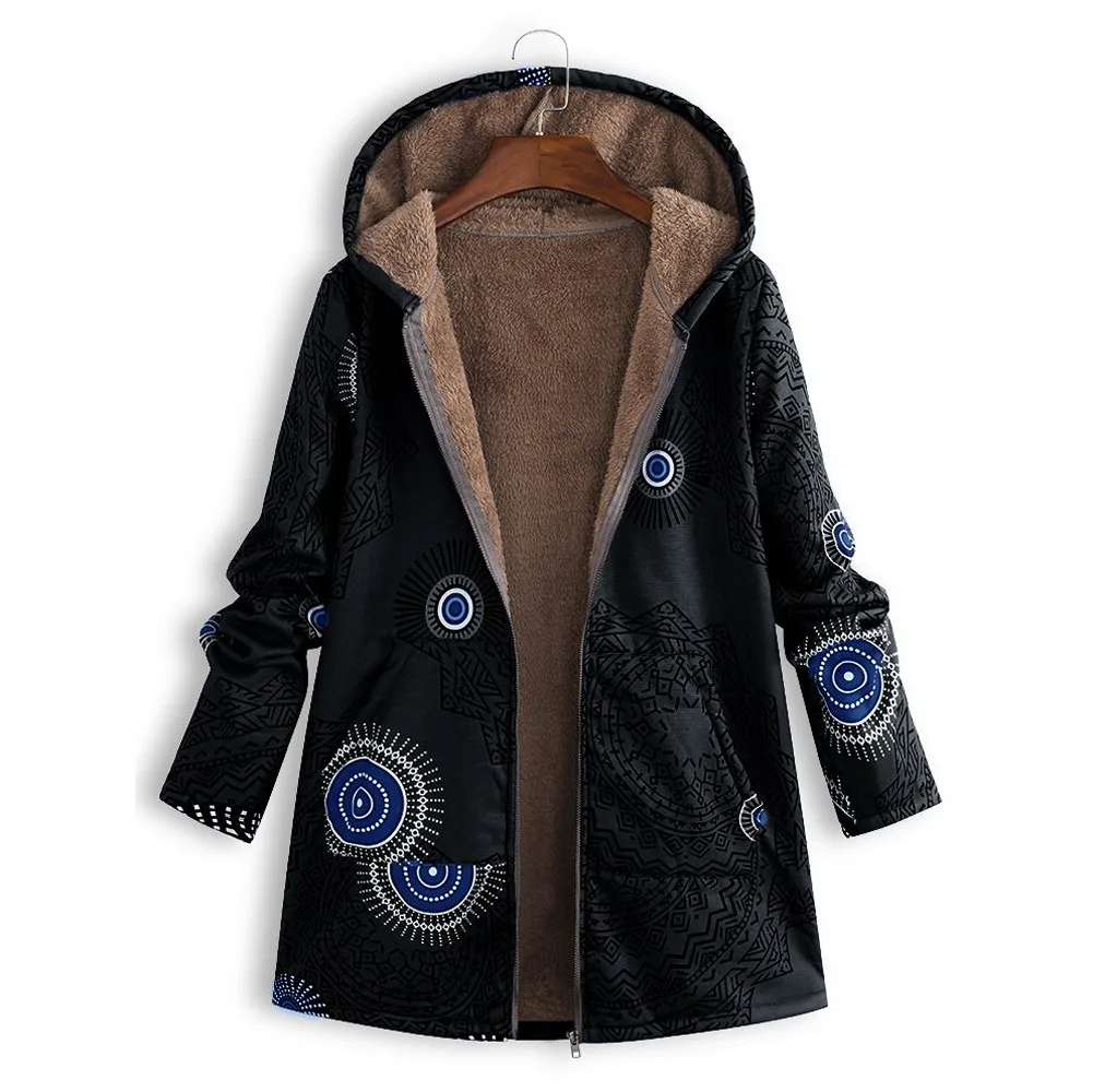 Женская зимняя парка с капюшоном и карманами на молнии | одежда