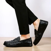 black casual shoes casual fashion shoes men leather man shoe leisure comfortable breathable black zapatillas hombre for