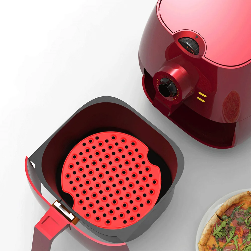 

Air Fryer Square Baking Mat Reusable Air Fryer Liners Mat Non-Stick Steamers Pad BBQ Patty Maker Cookie Oven Kitchen Accessories