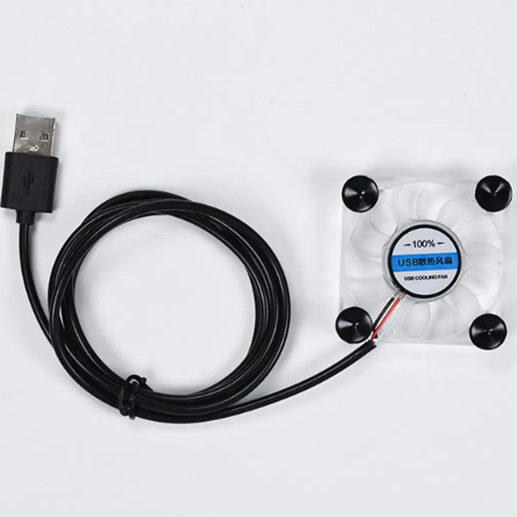 Мини-вентилятор охлаждения силиконовая присоска USB-зарядка портативный