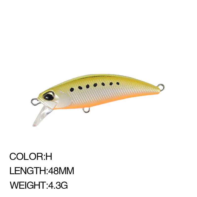 1pcs 48mm 4.3g Heavy Sinking Artificial Bait Mini Minnow Hard Plastic Wobbler Fishing Tackle Accessories 9056 | Спорт и развлечения