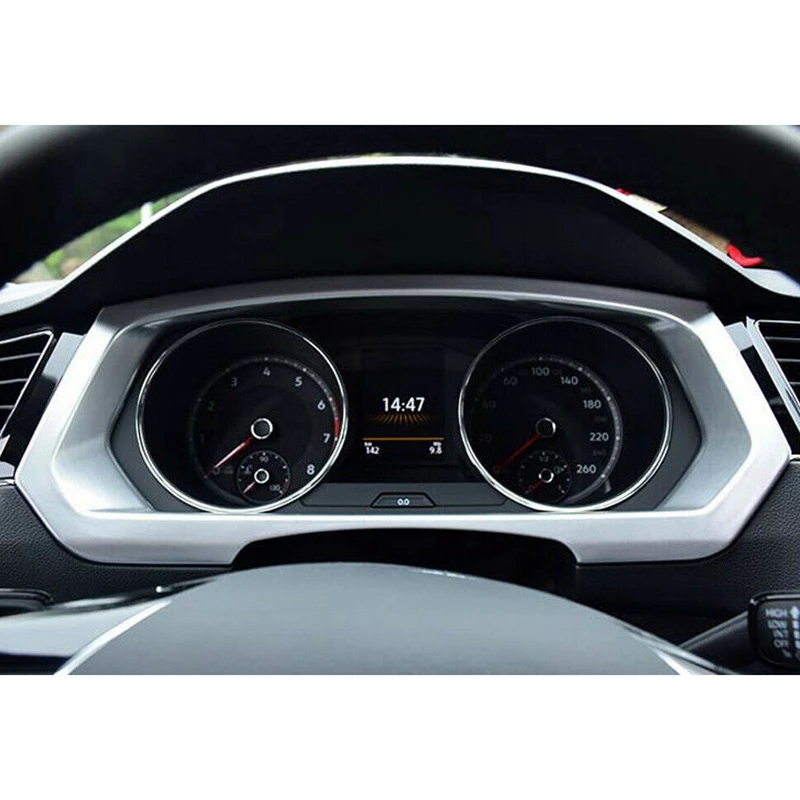 ABS Серебряная декоративная рамка для приборной панели Накладка Tiguan 2017 2019|Лепнина