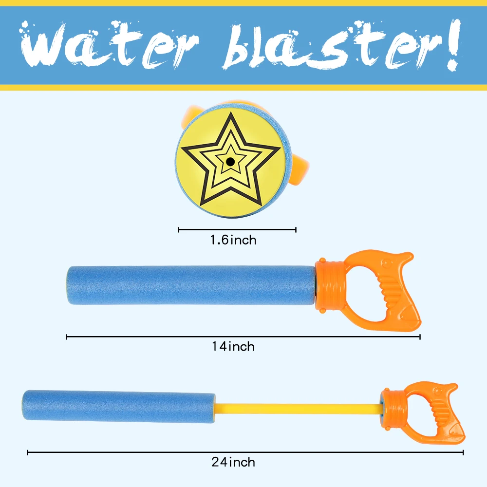 6 шт Пена Водяные Пистолеты игрушка комплект водный бластер съемки пушки