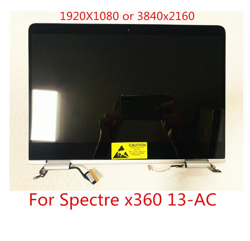 

13,3 дюймов подходит для HP Spectre x360 13-AC 13-AC007TU TPN-Q178 series, ЖК-экран в сборе FHD 4K с сенсорным экраном