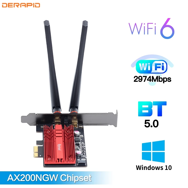 3000 Мбит/с Wifi 6 Intel AX200 двухдиапазонный беспроводной Wi Fi адаптер 2 4G/5 ГГц 802.11ax Bluetooth 5 0