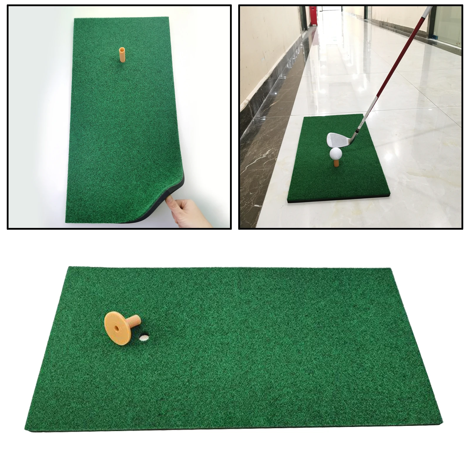 

Deluxe Golf Practice Mat Pad Training Aids Golfing Turf Carpet Gift Equipment