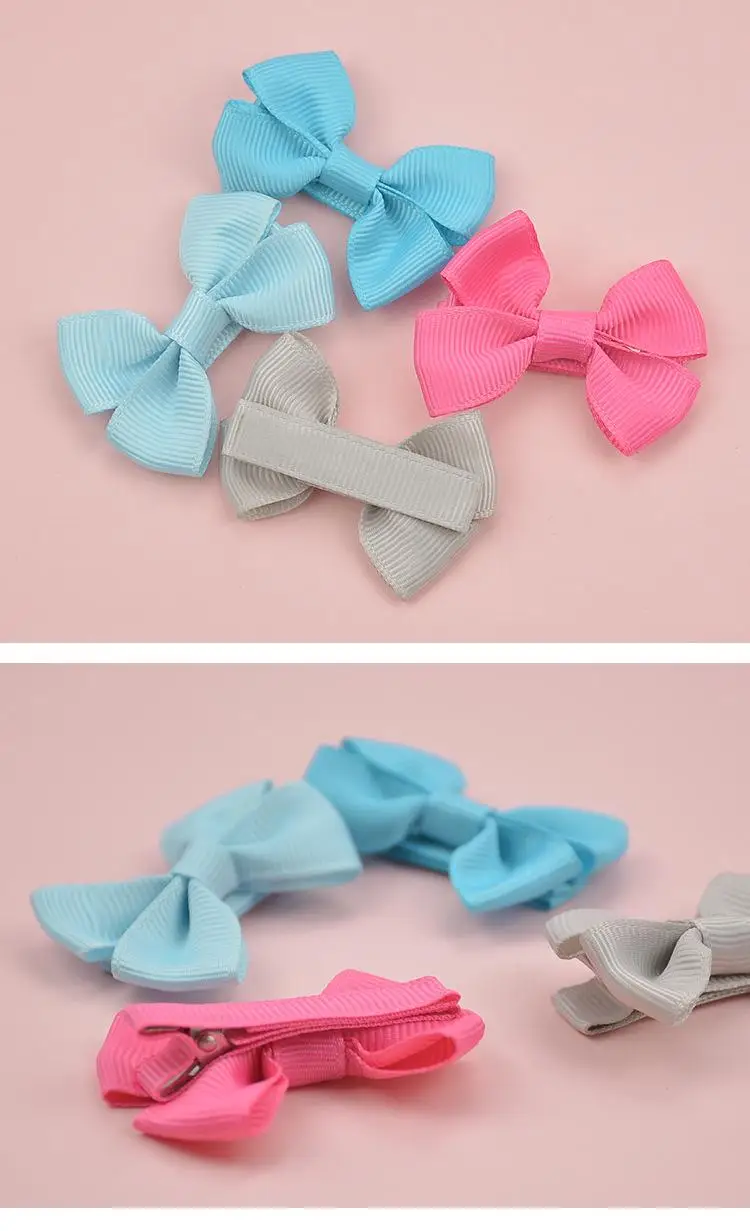 

Ins Girl Small Hair Accessory Candy Color Bow hair barrettes 2 inch Hair Accessories mix designs Fashion