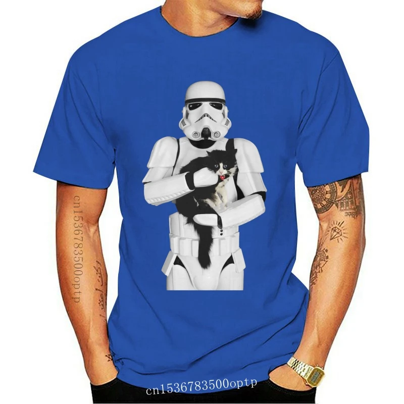 

New Men T Shirt STORMTROOPER CAT Women t-shirt