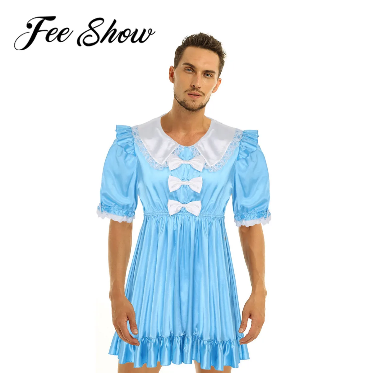 Взрослый ребенок крест комод костюм мужчины кукла Сисси воротник с пышными