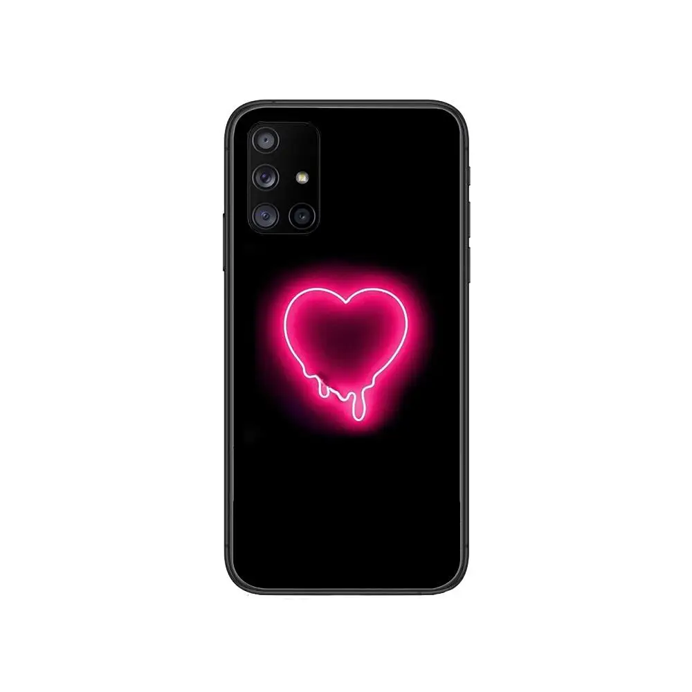 

Popular crown love Phone Case Hull For Samsung Galaxy A 50 51 20 71 70 40 30 10 80 E 5G S Black Shell Art Cell Cove