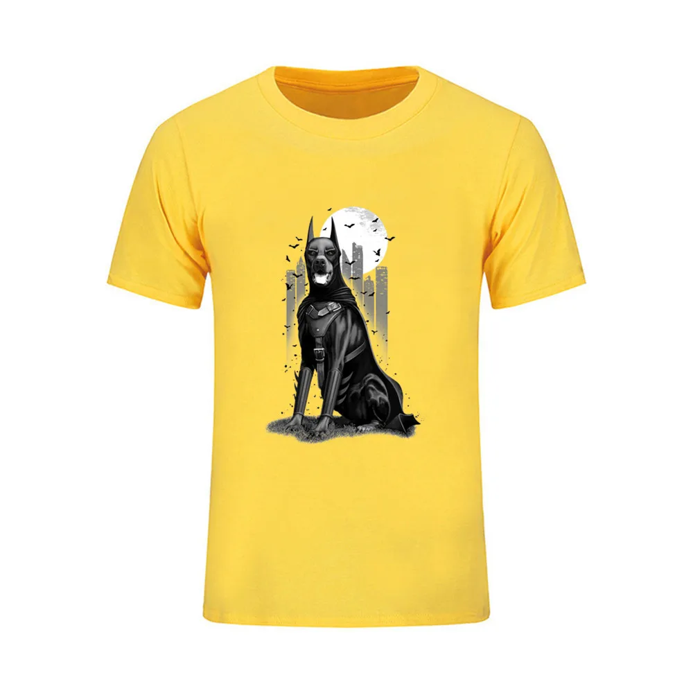 2020 низкая предварительно 100% хлопок Собака добермана Для мужчин поставленные