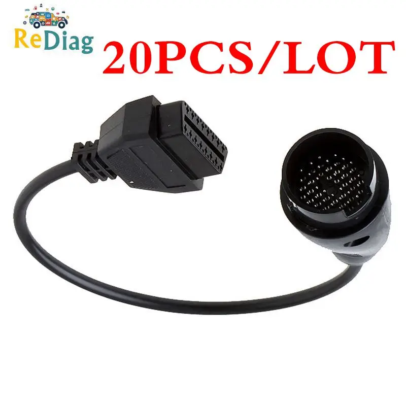 Диагностический кабель 20 шт./лот для BENZ 38PIN штекер к OBD OBD2 16Pin гнездовой разъем MB