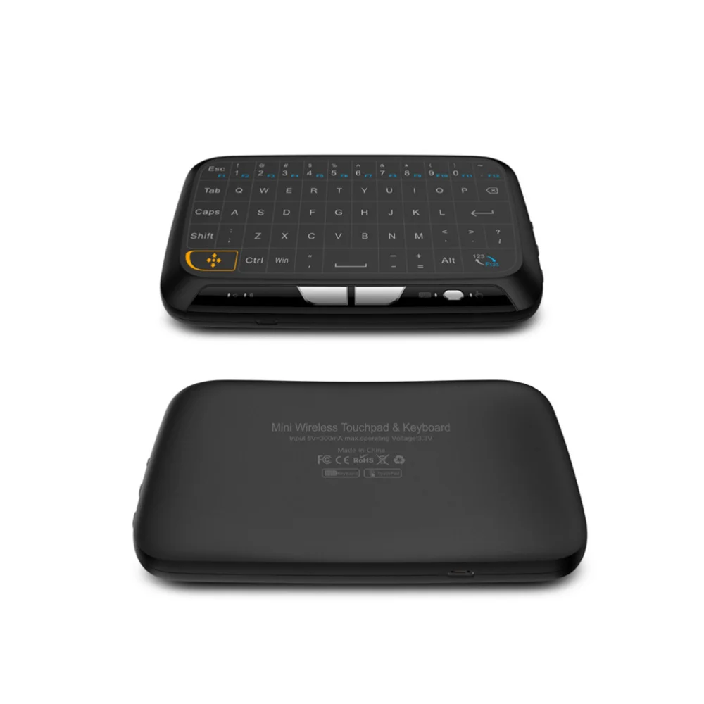 H18 2 4G Беспроводная мини сенсорная клавиатура с подсветкой пульт дистанционного