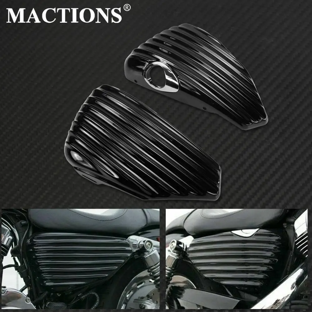 Мотоцикл Черный Левый Правый Обтекатель Крышка батарейного отсека Газовый Бак