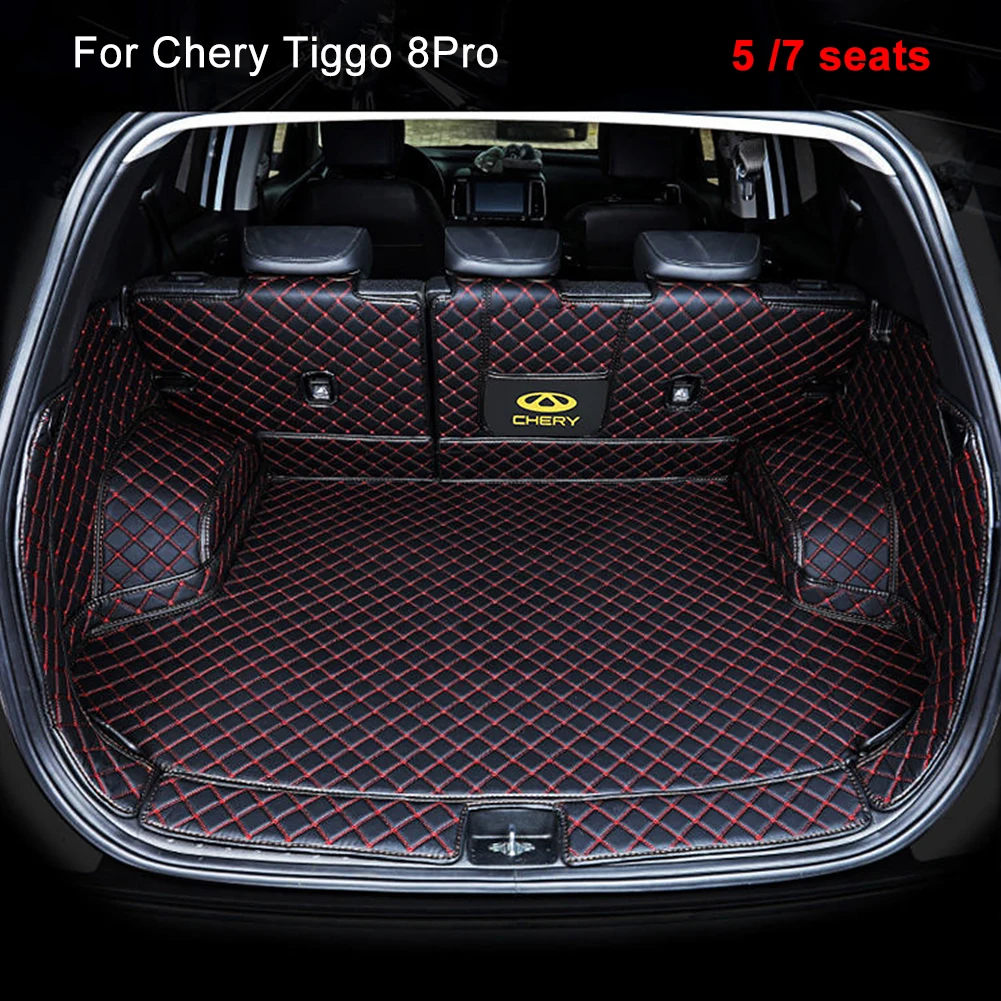 

Car Styling PU Leather Rear Trunk Mat For Chery Tiggo 8 Plus For 20-22 Tiggo 8 Car Boot Mat Carpet Tray Protector Auto Accessoy
