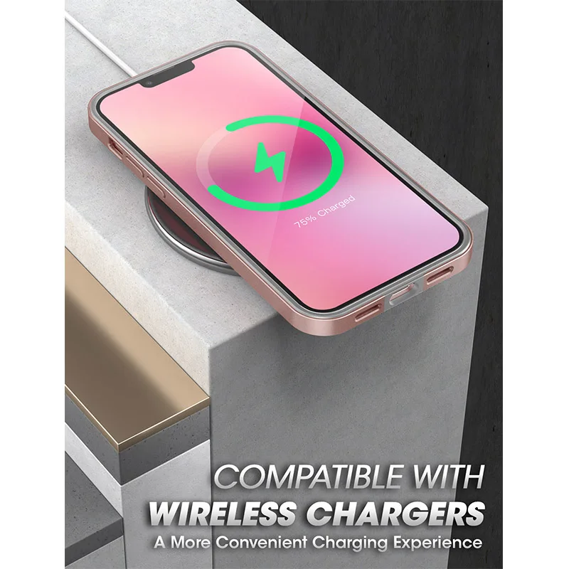 Чехол SUPCASE для iPhone 13 тонкий с внутренним бампером из ТПУ и прозрачной задней