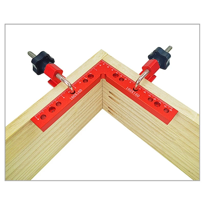 

7XEA 90 Degree Positioning Squares Aluminum Alloy L-Type Corner Clamp Woodworking Carpenter Clamping Toolfor Picture Frames