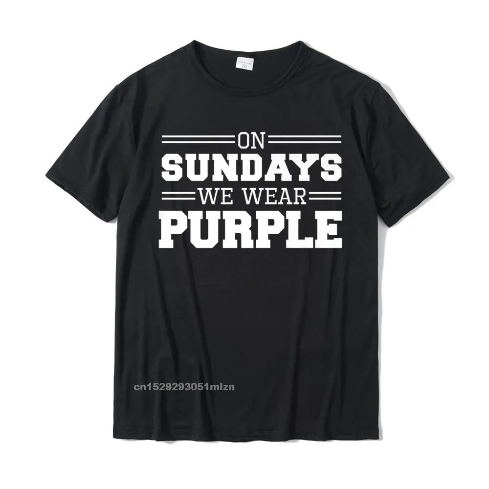 

On Sundays We Wear Purple Premium T-Shirt T Shirt Special Printed Cotton Youth T Shirt Cool