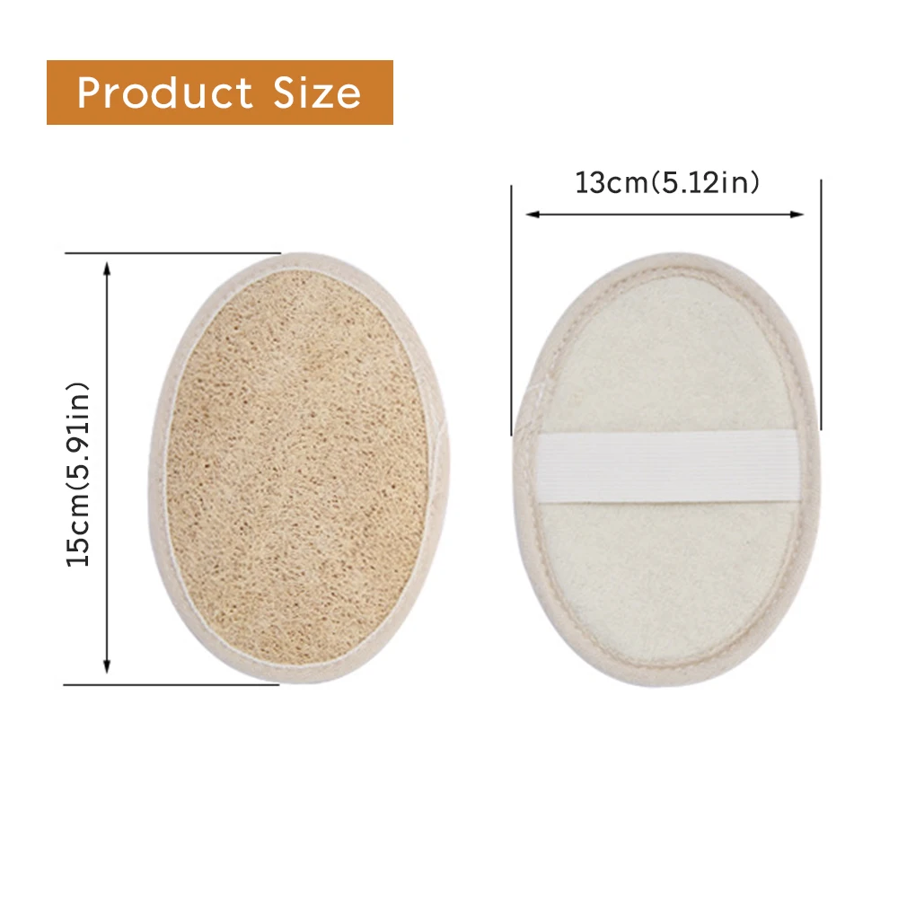 

6pcs Shower Body Cleaning Natural Loofah Sponge Bath Ball Shower Rub For Whole Body Healthy Massage Brush for bathroom tool