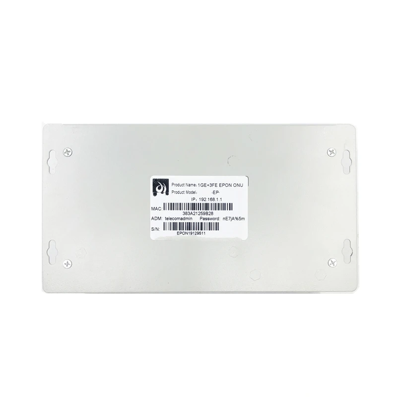 Промышленный Металлический 1GE + 3FE ONU EPON 1 25G с FTTH сетевой onu wifi модем 10/100/1000M RJ45-40 ~ 85