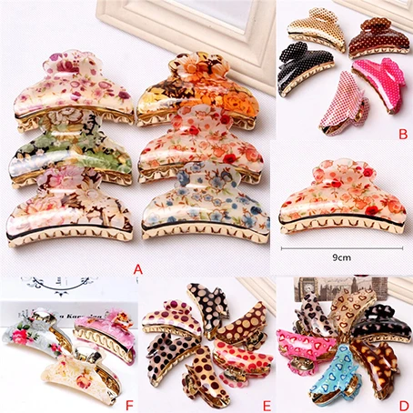

Large Size Women Hair Clip Acrylic Hairpins Women Make UP Washing Tool Hair Accessories Women Hair Crab Hair Claws