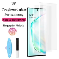 tempered glass for samsung galaxy note 10 note10 pro screen protector fingerprint unlock uv protector glass for galaxy note10