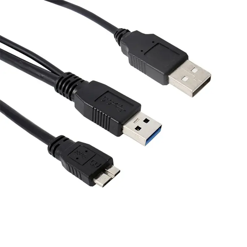 С USB кабель питания y-образный двойной соединитель линия для портативный жесткий