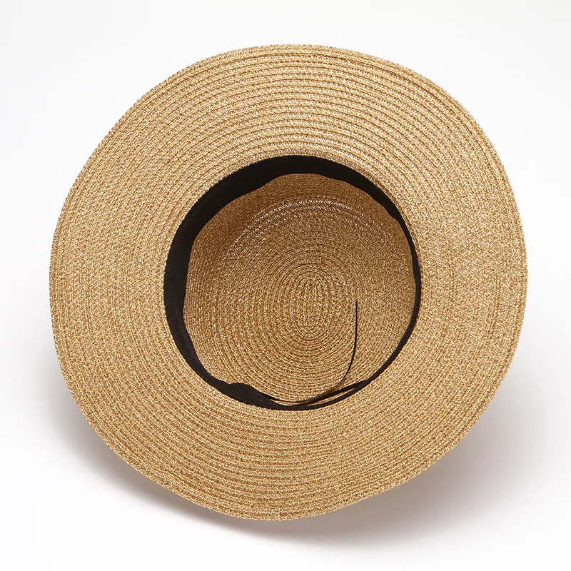 

2021 Fashion Summer Honeybee Women's Straw Beach Sun Hats Girls Hat Outdoor Flat Fedoras Travel Top Hat