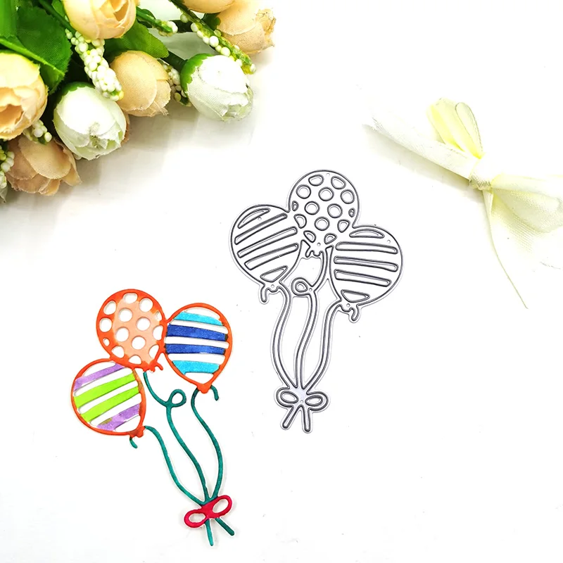 

Julyarts Balloon Cutting Dies New Stencils for DIY Scrapbooking Greeting Cutting Dies Carbon Steel Embossing Stencil Card