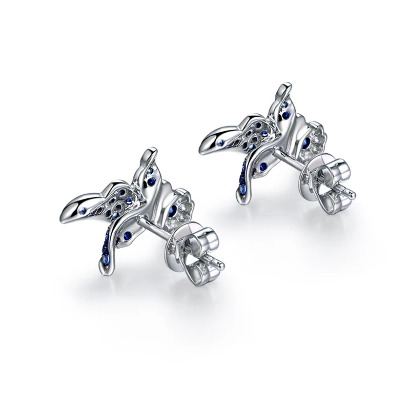 Женские серьги из серебра 925 пробы в виде цветка|Серьги-подвески| |