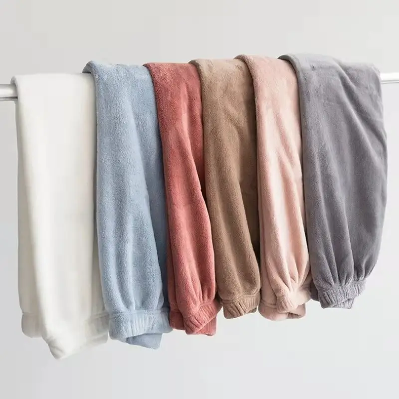 2022 Fashion Women Winter Thermal Underwear Warm Solid Cute Comfortable Casual Coral Velvet Plus High Waist Sleep Bottoms