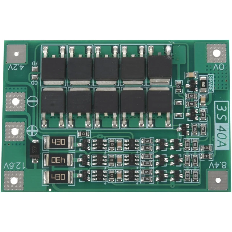 3S 40A для шуруповерта 12 в Li-Ion 18650 Bms Pcm плата защиты батареи с балансирующим