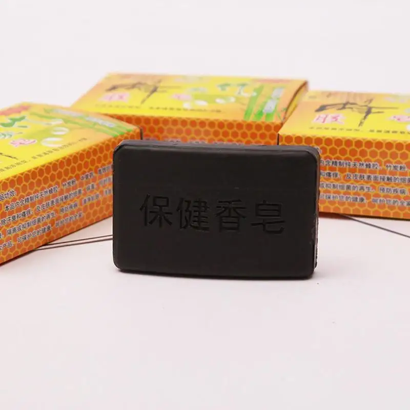 Face Body Healthy handmade Propolis Bamboo Charcoal Soap Personal Care Whitening Rejuvenation Tourmaline Soap For Bath & Shower