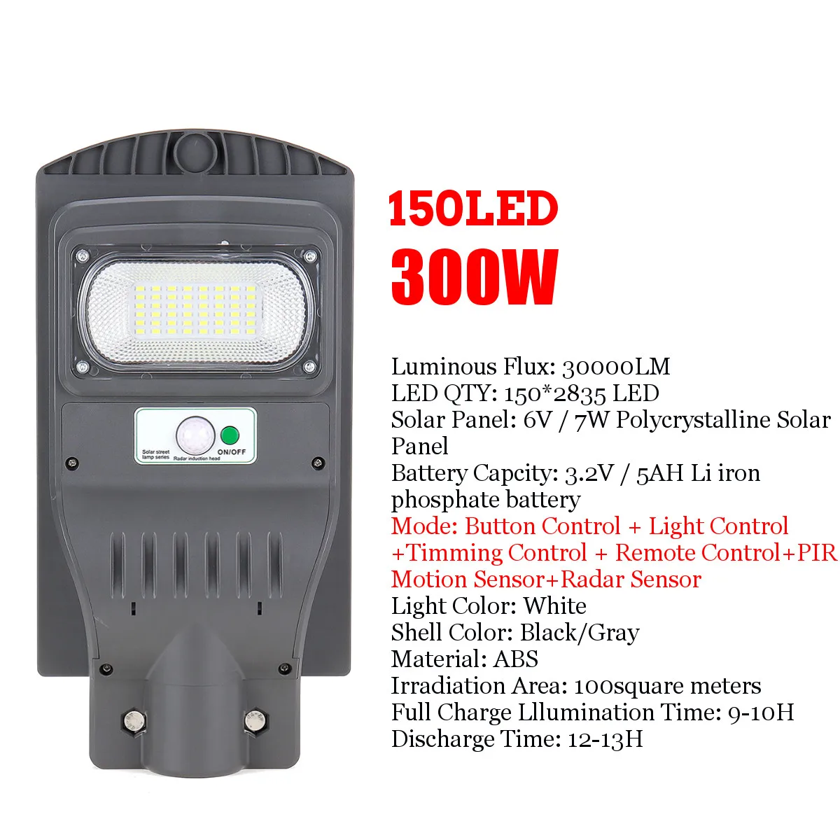 

IP65 Remote Control LED Solar Lamp Waterproof Street Light 300W 600W 900W Super Bright Radar PIR Motion Sensor Security Lamps
