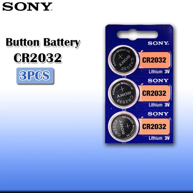 3 шт./лот sony CR2032 в 100% оригинальная литиевая батарея для часов пульт дистанционного