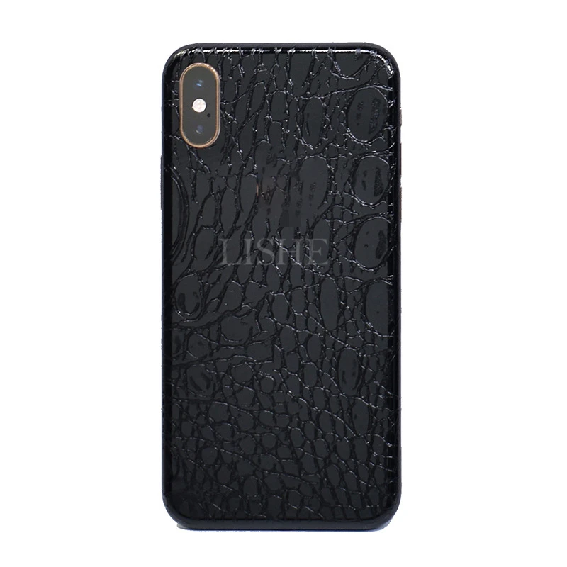 Наклейка для телефона для iPhone Xs Max Xr X Xs 6 7 8 6S 7/8 Plus Аллигатор Змеиный сотовой камень, алмаз текстура ПВХ скины стикер s