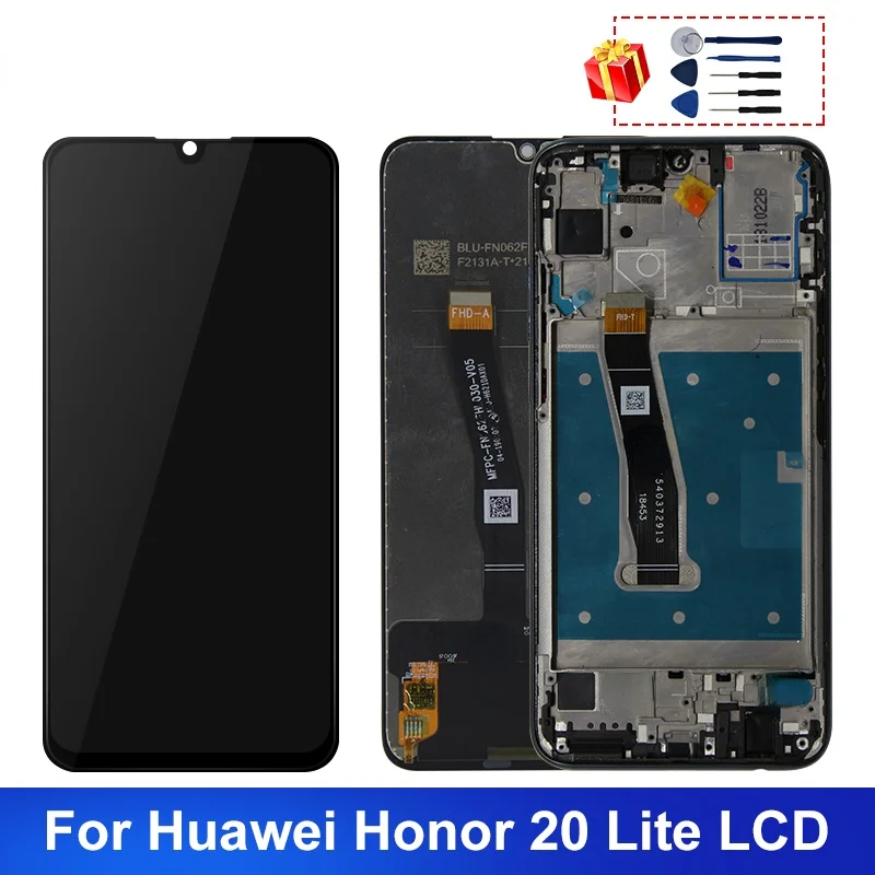 

6.21" For Huawei Honor 20 lite LCD Display Touch Screen For Huawei Honor 20i Display Global version HRY-LX1T Replacement Parts