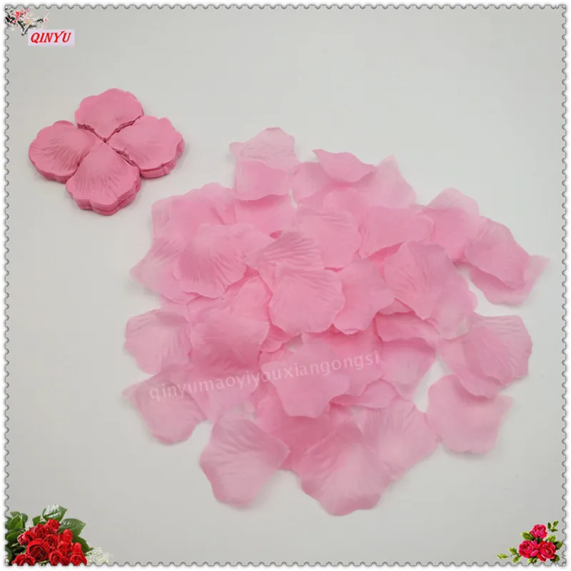 pink 1000 шт., свадебные лепестки, искусственные шелковые лепестки роз, цветы, свадебные, для душа, Petalas, прохода, Декор, конфетти Petalos 7Z - Цвет: pink