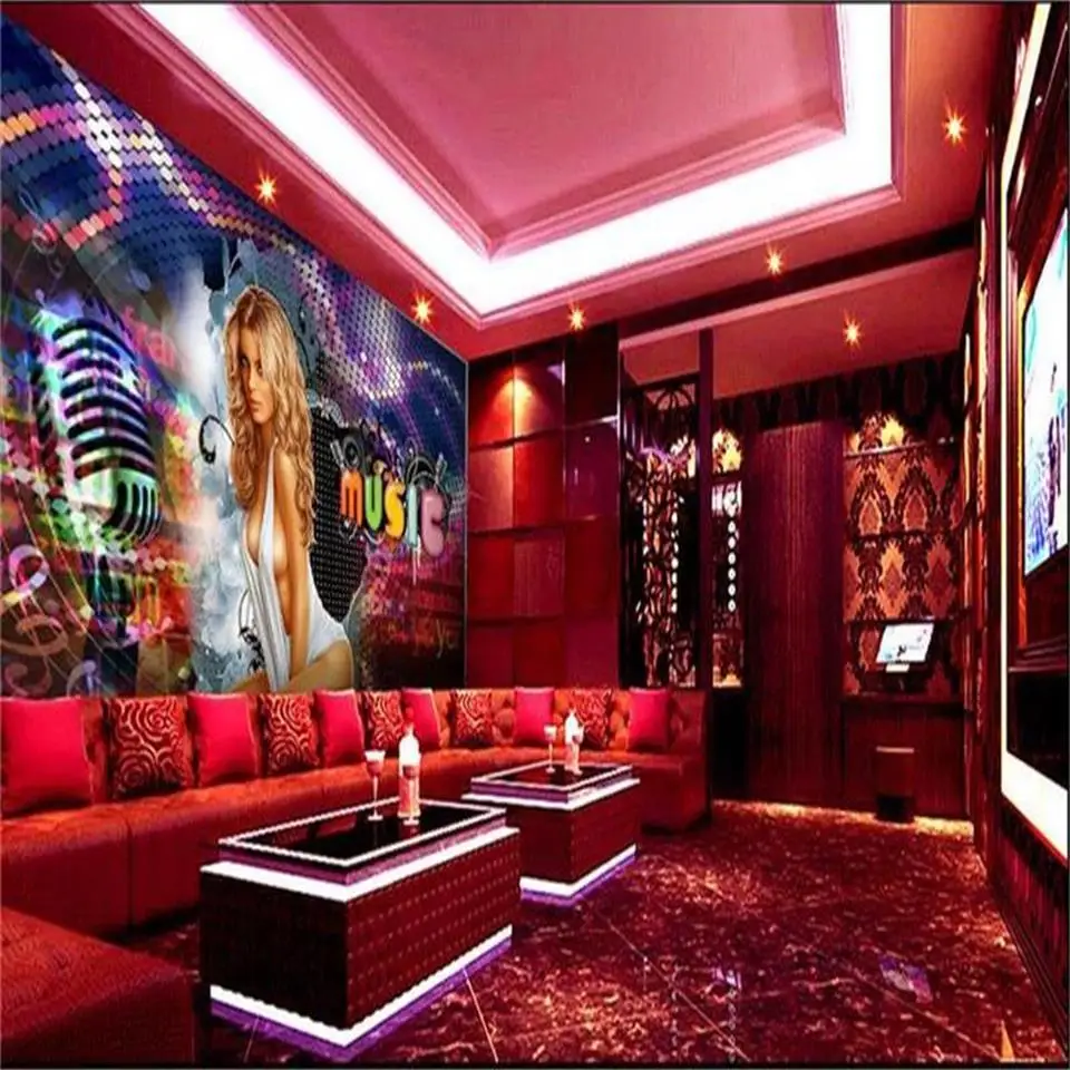 

custom 3d photo wallpaper living room bed room mural blonde beauty Illustration KTV picture sofa backdrop wallpaper for wall 3d
