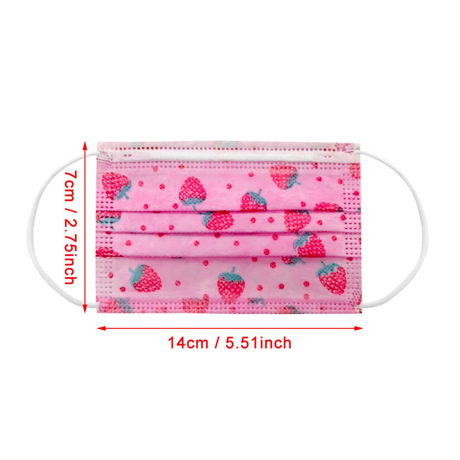 

50pcs Children's Mouth Mask Disposable Cartoon Printed Face Mask Dust Proof 3ply Ear Loop Breathable Mouth Face Mask Masque